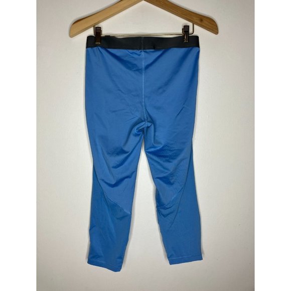 Nike Pro Dri-Fit Women's Large Blue Capri Compression Leggings Pants - Picture 3 of 6